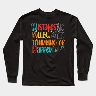 MATH Mistakes Allow Thinking to Happen Long Sleeve T-Shirt